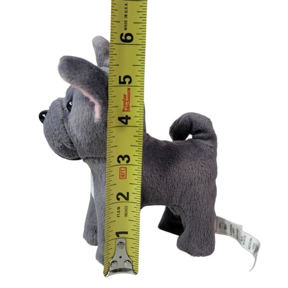 American Girl French Bulldog Pet Plush Gray Posable Magnetic Toy Bone 2017 FDX10 - Picture 13 of 13